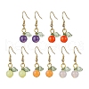 5Pairs 5 Colors Acrylic Dangle Earrings EJEW-JE05749-1