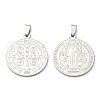 304 Stainless Steel Pendants STAS-C057-01P-B-1