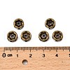 Brass Rhinestone Spacer Beads X-RB-A014-Z8mm-01AB-NF-3