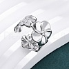 304 Stainless Steel Cuff Rings RJEW-D306-27P-05-5