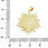 Brass Micro Pave Clear Cubic Zirconia Pendants KK-I723-16G-3
