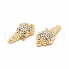 Rack Plating Eco-friendly Alloy Rhinestone Pendants FIND-A025-21G-01-2