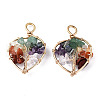Natural Mixed Stone Pendants G-T131-97B-05-2