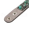 Faux Suede Snap Cord Bracelet BJEW-F428-02-3