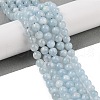 Natural Aquamarine Beads Strands G-P342-10-7mm-A-01-5