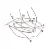 Tarnish Resistant 304 Stainless Steel Ball Head Pins STAS-O105-04-0.6x40mm-1