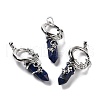 Natural Lapis Lazuli Pointed Pendants G-I0322-03P-10-1