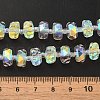 Transparent Electroplate Glass Beads Strands EGLA-P062-01A-AB01-4