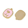 304 Stainless Steel Enamel Pendants STAS-L290-16G-2