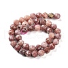 Natural Plum Blossom Jasper Beads Strands G-NH0021-A20-02-3