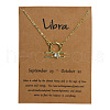 Alloy Crystal Rhinestone Constellation Pendant Necklaces for Women WG4ACA0-07-1