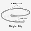 Simple 304 Stainless Steel Cuff Bangles for Women VJ2383-1-1