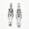 Tibetan Style Alloy Pendants X-TIBE-S323-056AS-RS-2