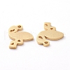 PVD Vacuum Plating 304 Stainless Steel Charms X-STAS-G215-02G-2
