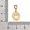 Smiling Face 304 Stainless Steel Pendant Decorations STAS-H202-33G-3