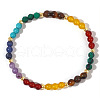 Bohemian Handmade Natural & Synthetic Gemstone Beads Stretch Bracelets FW4303-5
