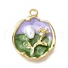 Alloy Enamel Pendants ENAM-K076-04B-G-1