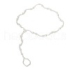 Plastic Pearl Round Beaded Anklets & Toe Ring Sets WG9A75F-01-4