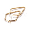 201 Stainless Steel Angular Hoop Earrings EJEW-F205-04G-A-2