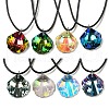 Waxed Cord Necklaces NJEW-P310-01P-1