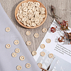 Gorgecraft 300Pcs Wooden Buttons BUTT-GF0003-96-4