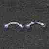 Acrylic Eyebrow Rings X1-AJEW-P084-06A-2