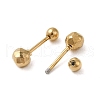304 Stainless Steel Faceted Ball Stud Earrings for Women EJEW-Q781-17G-2