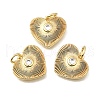 Brass Micro Pave Cubic Zirconia Pendants KK-U072-01B-G-1