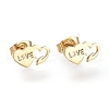 Valentine's Day 304 Stainless Steel Jewelry Sets SJEW-K154-29G-2