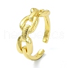 Brass Open Cuff Rings RJEW-B051-41G-1