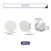 SUNNYCLUE 100Pcs Iron Hair Tie Buckle IFIN-SC0001-42-2