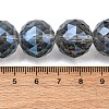 Transparent Electroplate Glass Beads Strands EGLA-N002-34G-F04-2