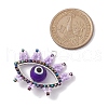 Seed Glass & Lampwork Pendant PALLOY-MZ00242-02-2