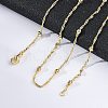 Brass Satellite Chains Necklace for Women NJEW-P265-35G-2