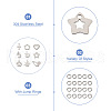  Jewelry 90Pcs 9 Style 304 Stainless Steel Charms STAS-PJ0001-41-5
