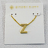 Brass Initial Pendant Necklaces for Women FS-WG8E27F-26-1