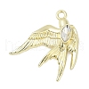 Alloy Pendants with Rhinestone PALLOY-R151-55G-1
