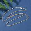 Brass Singapore Chain Necklaces for Women Men NJEW-Z068-10G-1