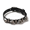 Alloy Skull Rivets Bracelet BJEW-C037-03A-3