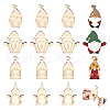 MAYJOYDIY US 1 Set Unfinished Wooden Cutouts DIY-MA0002-33-1