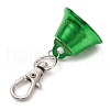 Iron Bell Pendant Decoration HJEW-JM02491-02-4
