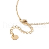 Acrylic Pearl Rabbit Pendant Necklace NJEW-C036-05G-6