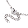 Crystal Stone Cage Pendant Necklaces NJEW-JN04755-02-4