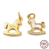 925 Sterling Silver Micro Pave Cubic Zirconia Charms STER-I010-07G-3