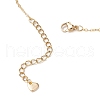 304 Stainless Steel Bar Link Triangle Mesh Toe Ring Anklets for Women AJEW-AN00664-5
