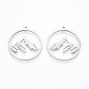 Non-Tarnish 304 Stainless Steel Pendants A-STAS-N090-LA911-1-1
