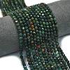 Natural Bloodstone/Heliotrope Stone Beads Strands G-A260-A40-01-1