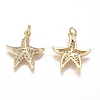 Brass Micro Pave Cubic Zirconia Pendants ZIRC-G168-13G-2