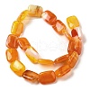 Natural Striped Agate/Banded Agate Beads Strands G-B137-B01-01I-3