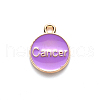Alloy Enamel Pendants X-ENAM-S124-01B-01D-3